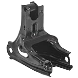 ECOTRIC Rear Engine Mount T Bracket Compatible with 1999 2000 Honda Civic B16 Si Replacement for 50827-S04-N10 Steel Black