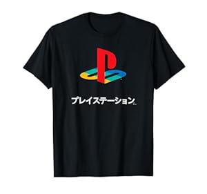 Playstation Full Color Logo with Kanji Modern Video Game T-Shirt