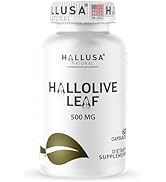 Hallusa Natural Hall Olive Leaf Extract Capsules 1000mg (6% Oleuropein) - Immune Support Suppleme...