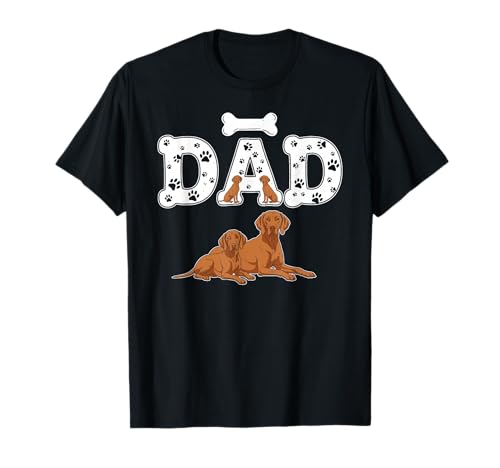 Vintage Vizsla Dad Padre Abuelo Día del Padre Hombres Mujeres Camiseta