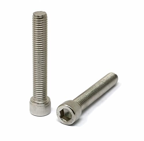 Image of iexcell 4 Pcs M12 x 75mm Thread Pitch 1.75 mm Stainless Steel 304 Hex Socket Head Cap Screws Bolts Kit