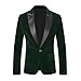 Corduroy Blazer for Men Classic Lapel Casual Open Front Suit Jacket Fashion Tuxedo Jackets for Wedding Prom Party Army Green