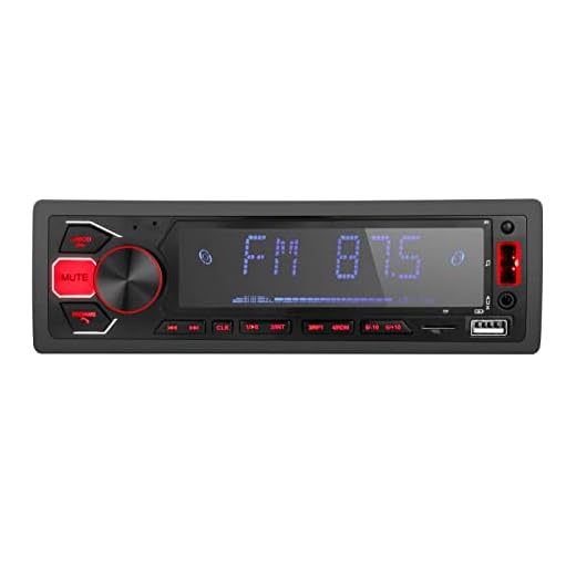 Radio Coche Bluetooth 1 DIN - Control de App - Auto Reproductor Multimedia De MP3: Micrófono Incorporado | Bluetooth Manos Libres Autoradio | Compatible con USB | TF | AUX | FM Sonido Estéreo