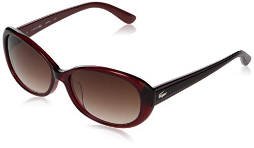 Lacoste L762SA-604 Women's Red Sunglasses Brown Gradient Lens