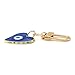 Jasimkiss Evil Eye Keychains Sweat-heart Keychains Protection Charm for Women Men Car Key Ring Bag Purse Accessories (Deep-Blue)