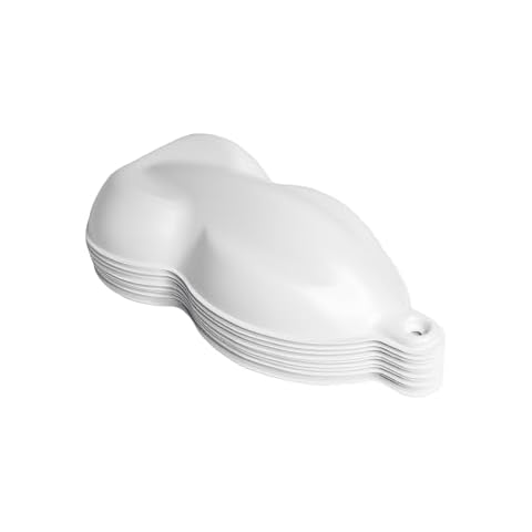 Mini Speed Shapes Plastic Car Models for Display | Hydrographics | Hydrodipping | Painting Models | Made in USA (White, 10 Pack) Cover