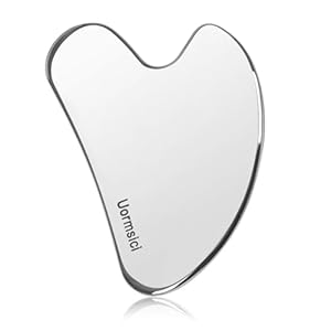 Metal Gua Sha Facial Tools, Guasha Tool for Face, 100% 304 Stainless Steel Gua Sha Tool, Premium Guasha Set for Face, Body and Face Gua Sha Stone for Tighten Skin