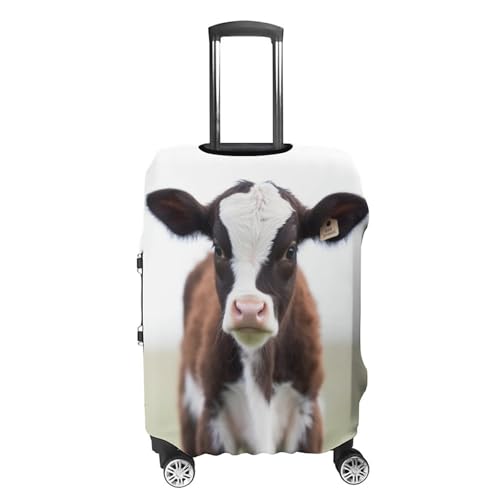 Cow Luggage Cover Elastic Suitcase Protector Case Anti-Scratch Washable Baggage Covers Protector For Traveling, Aircraft Consignment S4