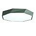 Produktbild Nordischer Stil Geometrische Form Macaron Deckenleuchte, kreative Persönlichkeit bündig montierte Deckenleuchte, drei Farbtemperaturen, einfache moderne LED-Leuchte, grün, 40,6 cm