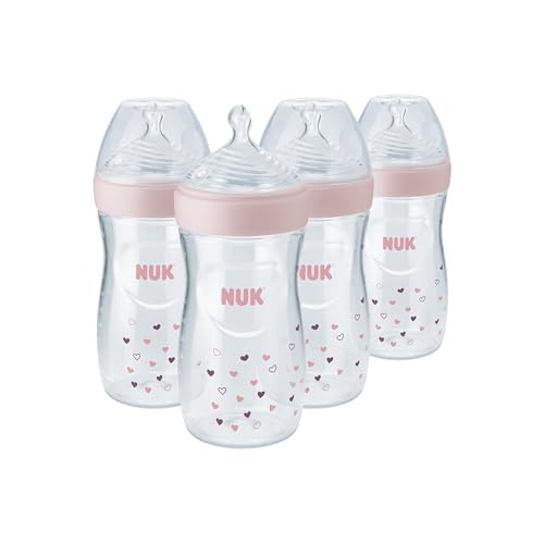 Image of NUK Simply Natural Baby Bottle with SafeTemp