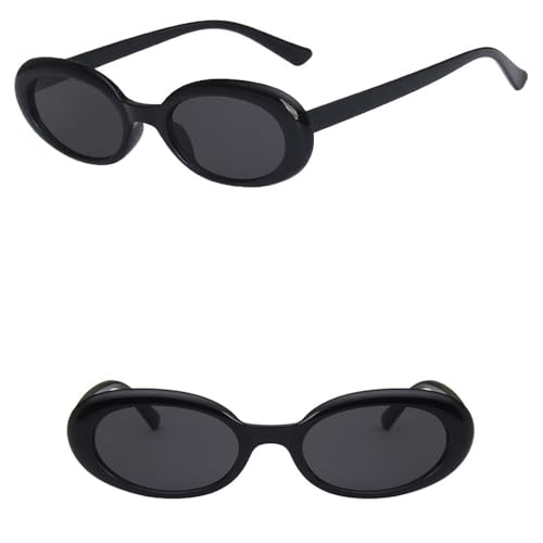 Lunettes de soleil rétro ovales pour stopper l'éblouissement avec style œil de chat