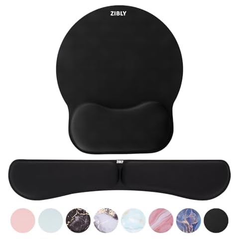 ZIBLY Comfortable Memory Foam Wrist Rest Set Cover