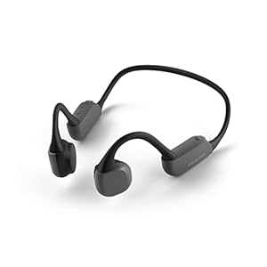Philips Bone Conduction On-Ear Headphones, Wireless Earphones, Bluetooth Headphones, Running Headphones, Waterproof Headphones, up to 9 Hours Play Time, Headphone with Neckband and Night Light