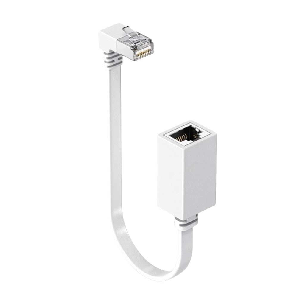 Elnwnnkc Ethernet Extension Cable Networking Cat7 Ethernet Extender Cable Adapter RJ45 Cord Shielded Male to Female