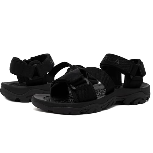 Image of Nautica Men's Athletic Sport Sandals - Adjustable Strap, Comfortable Open-Toe Hiking & Walking Sandals with Cushioned Sole