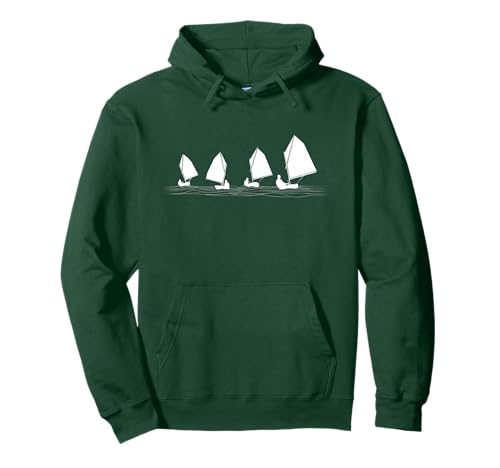 Dinghy Boot Opti Segeln Rennen Pullover Hoodie