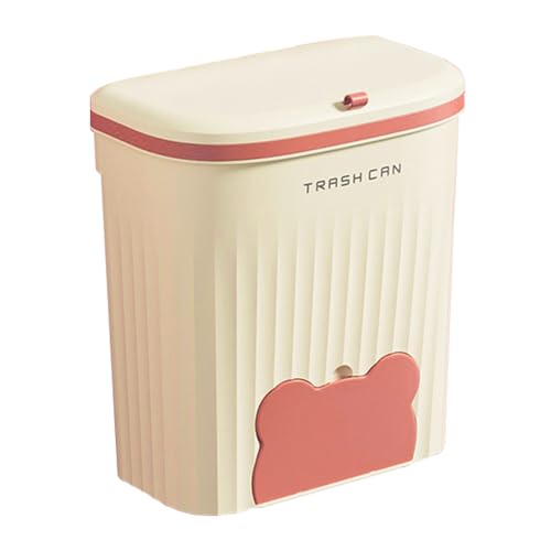 Cubo de basura mini con tapa de material PP para baño y escritorio recicla en mesa
