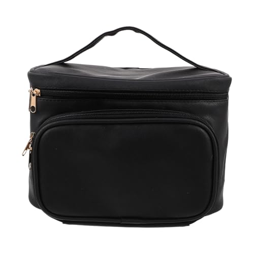 Sac cosmétique PU haut de gamme avec séparateur de maquillage élégant