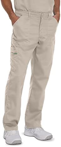 Landau Men's Proflex Tailored Fit Comfort Stretch 6-Pocket Cargo Scrub Pants, Royal, LGE