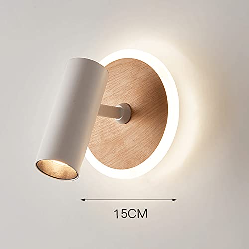 Lámpara de pared de lectura junto a la cama estilo nórdico con rosca E27 5