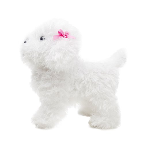 Meva Kids Walking and Barking Puppy Dog Toy Pet with Remote Control Leash (White) - Thumbnail 4