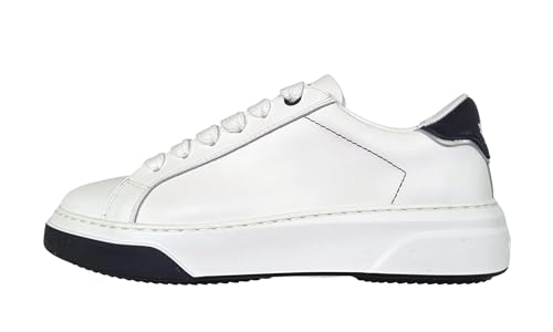 DSQUARED2 scarpe sneakers donna Bumper in pelle bianco M072