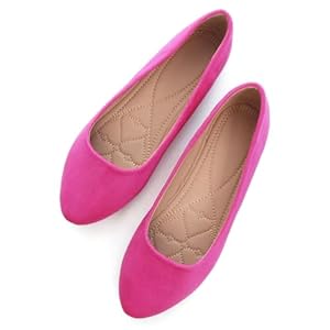 SAILING LU Women’s Pointy Toe Ballet Flats Comfortable Solid Flat Shoes for Women Work Slip-On Moccasins
