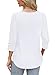 Fall Outfits for Women 2026 Womens Tops Dressy Casual 3/4 Length Sleeve White Tshirts Shirts Beach Vacation Plus Size Spring Clothes Fashion Clothing 4XL