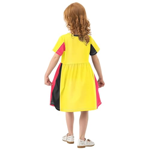 Toddler Dresses for Girls Belgium Flag Floral Beach Sundress 2t Summer Short Little Girl3