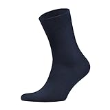 HDL Mens Dress Socks Mid-Calf Long Socks Plain Colors Combed Cotton With Cushion and Arch Support Ca
