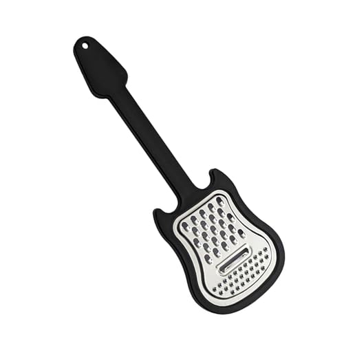 Montesy Sturdy Stainless Steel Cheese Grater Guitar Designs Handheld Food Shredders with Comfortable Grip for Kitchen Use