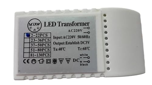 Contrôleur d'éclairage LED AC220V alimentation pilote lampe cristal 2-130 LED