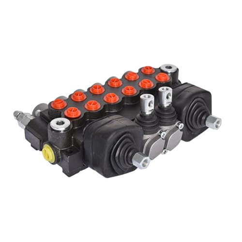 mitoharet 6 Spool Hydraulic Backhoe Directional Control Valve with 2 Joysticks 11 GPM for Tractor Loader Motors Spool Double Acting SEA Ports by mitoharet - Used condition - Image 6