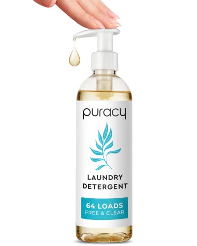 Image of Puracy Liquid Laundry Detergent -64 Loads- Hypoallergenic Laundry Detergent Liquid - 99.4% Plant-based & Gentle on Sensitive Skin - Natural Laundry Detergent / Laundry Soap - w/ Stain Fighting Enzymes