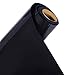 Waloden 1 Roll Heat Transfer Vinyl 12 Inch by 8.2 Feet for T-Shirts, Hats, Clothing, Iron on HTV Compatible with Cricut, Cameo, Heat Press Machines, Sublimation (Black)