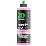 3D Cherry Wax – Liquid Carnauba Show Car Wax with Synthetic Polymers | Deep Gloss Finish | Easy Wipe-Off | Slick Shine | Fast Application | Made in USA |16 oz