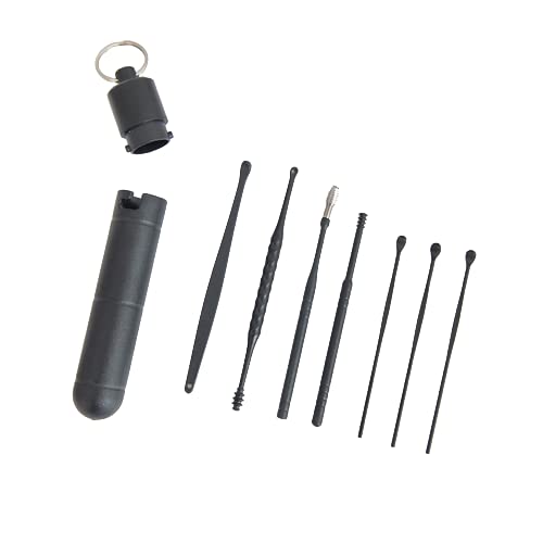 RKPM HOMES 7 Pcs Ear Cleansing Tool Set with Keychain Box | Earwax Removal Kit | Plastic Ear Curette and Spring Ear Buds Cleaner with a Cleaning Brush and Storage Box | Medical Grade (B0B364GZ4W) Amazon Price History, Amazon Price Tracker
