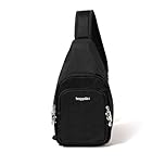 Baggallini Women's Securtex Anti-Theft Daytripper Sling, Black, One Size