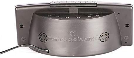 Back view of the Crony ZXTL-13A Digital LED Clock showing control buttons and power input.