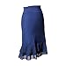 Peekaboo-Chic Iris Chiffon Half Slip Skirt Extender (navy, l/xl)