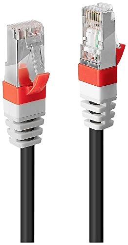 LINDY Câble réseau Patch Cat.6 (A) S/FTP PIMF Premium, cuivre, 10 Gbit, 500Mhz, LSOH, Noir, 7,5m