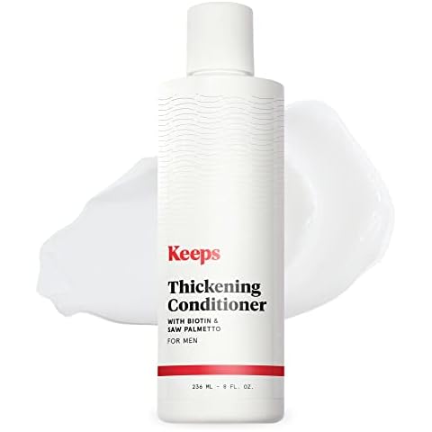 Keeps Hair Regrowth Treatment Mens Conditioner for Fuller, Thicker Looking Hair, 8 oz - Thinning and Hair Growth Conditioner for Men - DHT Blocker - Infused with Biotin, Caffeine, & Saw Palmetto​ Cover