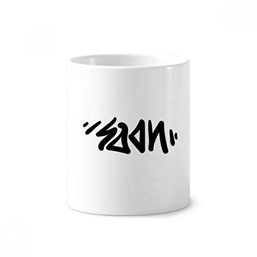 Mug en céramique multicolore 350ml avec message humoristique | Pot à crayons