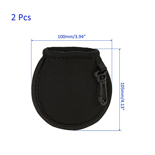 Bolsa de limpieza portátil de golf M METERXITY, paquete de 2 arandelas de bolas doradas en negro 4