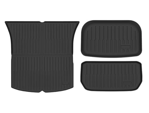 Tapis de Coffre pour Tesla Model Y 2025 Idéal pour les Sorties en Famille et le Transport du Chien