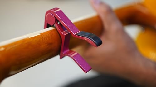 Image of Bajaao Metal Capo For Guitar, Ukulele, Mandolin & Banjo - Pink