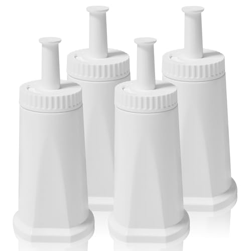 Wasserfilter für Sage kaffeevollautomat, darunter SES 990/980/500/Barista Pro 878/Barista Express 875/880/920/810,BES008, LFGB Zertifiziert, Mit Ionenaustauschharz-Filtration, 4 Stück