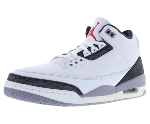Nike Air Jordan 3 Retro Summit White/Fire Red 'Cement Grey' (CT8532 106) - Size 12.5