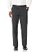 Dockers Men's Comfort Khaki Stretch Relaxed-Fit Flat-Front Pant, Dark Charcoal Heather (Stretch), 32W x 30L