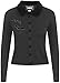 Produktbild Collectif Damen Strickjacke Millicent Bats Velvet Cardigan Schwarz 3XL